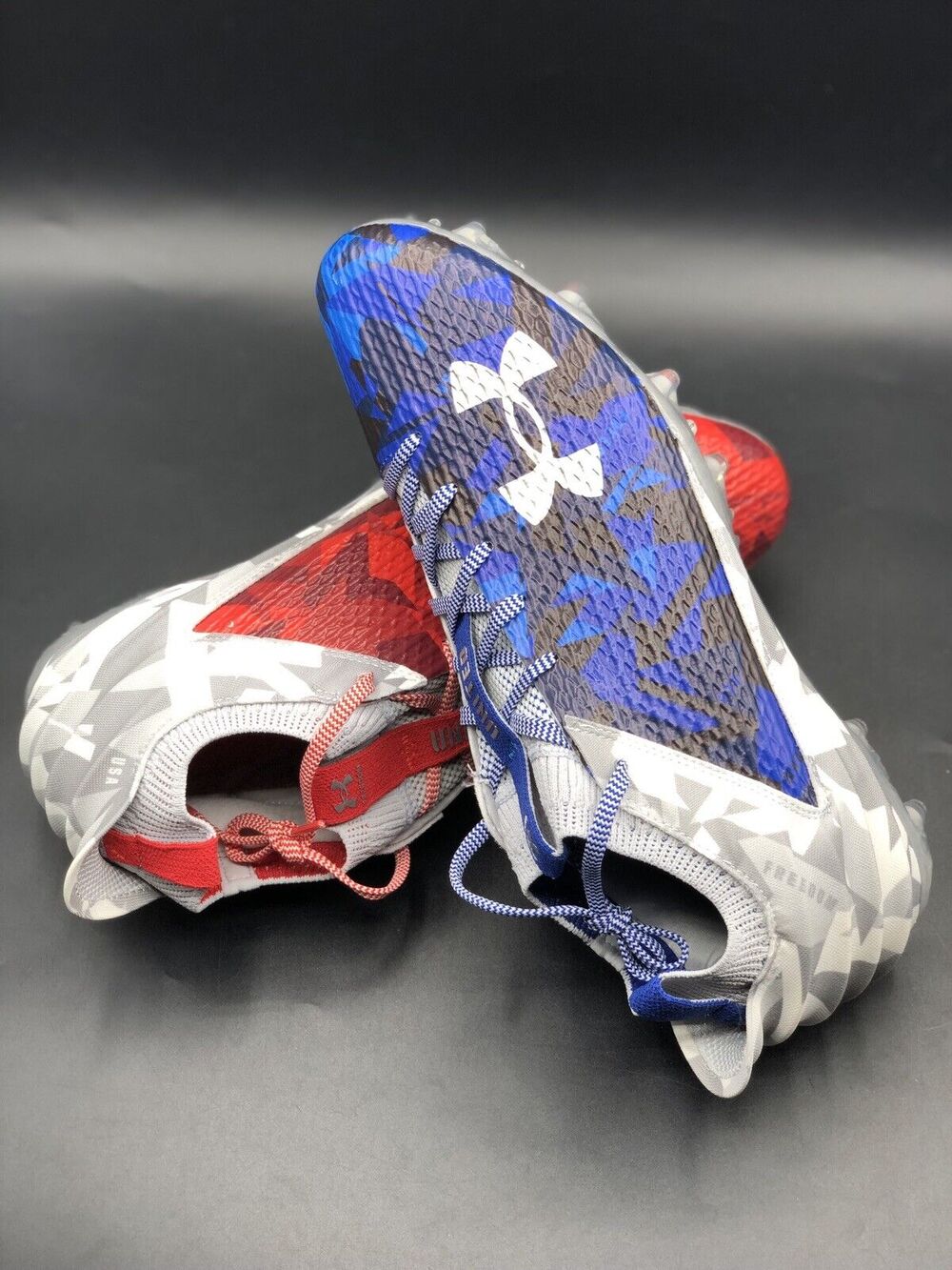 Under Armour Blur Smoke 2.0 "USA" Freedom Football Cleat (12.5) 3026341 100